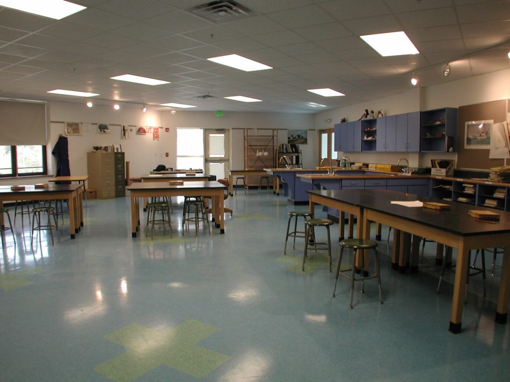 One of the classrooms in York Middle School in York, Maine.